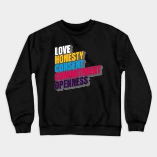 Polyamorous Slogan Crewneck Sweatshirt